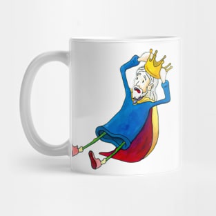 King with His Crown Getting Pulled Off Mug